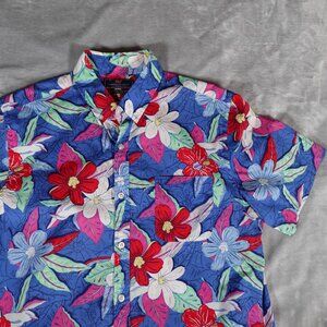 Vineyard Vines Slim Fit Murray Shirt Mens L Floral Hawaiian Lightweight